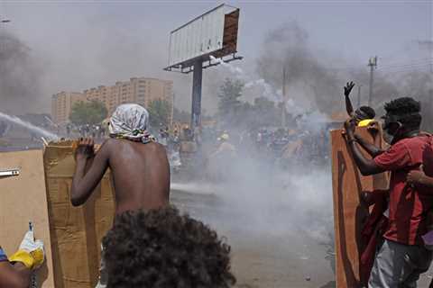 Tear gas is fired as anti-coup protests flare up again in Sudan