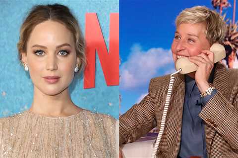 Jennifer Lawrence says she used to pretend Ellen DeGeneres was interviewing her while sitting on the toilet — watch out!