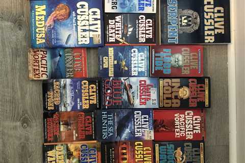 Clive Cussler 22 Book Lot Used PB HB VG Fiction Best Selling Author