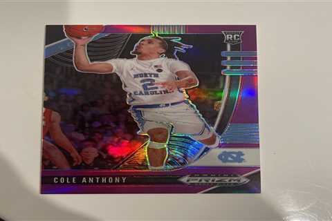 2020 Panini Prizm Draft Picks Cole Anthony Rookie Purple /75