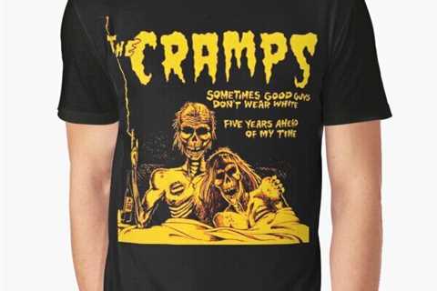 #The cramps best selling design essential Graphic T-Shirt black vintage PTT1318