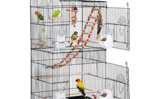 Best Selling 39 Metal Parrot Cage Bird Cage for Small Birds, Black