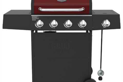 Best Selling 4 Burner with Side Burner Propane Gas Grill in Red - Branded New !