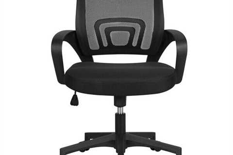 Best Selling Adjustable mesh back swivel office chair with armrest, black