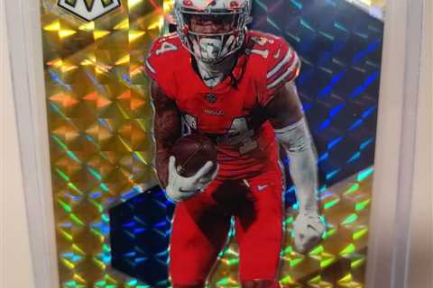 Stefon Diggs 2021 Mosaic PRIZM GOLD FOiL SSP Buffalo Bills low pop /236