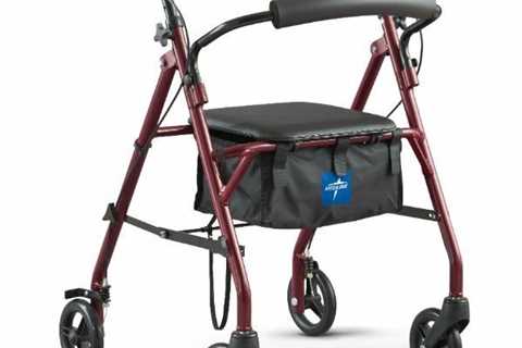 Best selling - Steel Rollator Walker, Folding Rolling Walker, 6 Wheels, 350lb