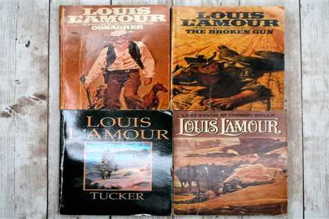 Lot of 4 Louis L'amour  Books Western Frontier Stories Best Selling Storyteller