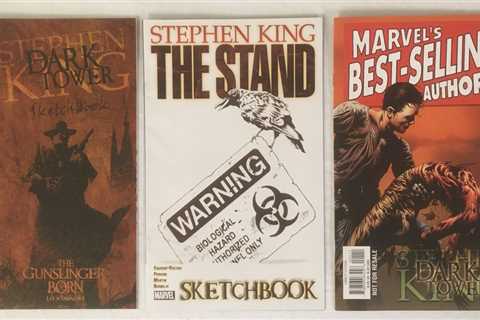 Stephen King Dark Tower, The Stand Sketchbook, best selling authors Lot of 3 VF