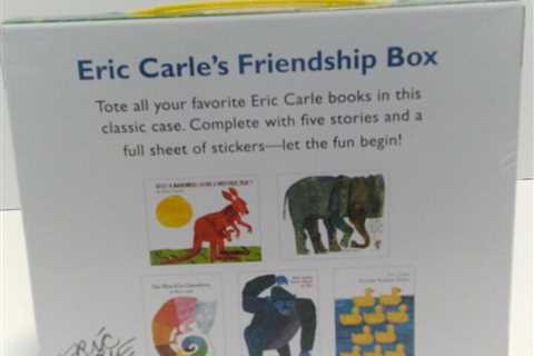 Signed by the Late Author Eric Carle Five Best Selling Colorful Books w/ Case