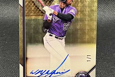 2022 Bowman Chrome Yanquiel Fernandez SUPERFRACTOR 1st Auto- 1/1 - Rockies!