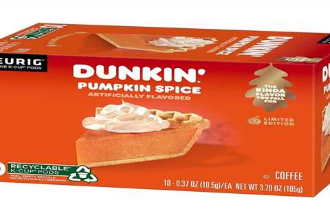 Dunkin' PUMPKIN SPICE Flavored Coffee 10 Keurig K-Cup Pods BEST SELL BY JUN 2023