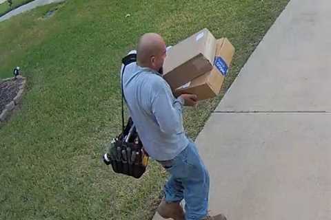 Houston-area porch pirate caught thanks to surveillance cam