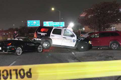 Houston traffic: Man injured in crash involving police officer