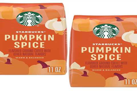 Starbucks Seasonal Ground Coffee PUMPKIN Spice 11Oz 2 Bags BEST SELL BY AUG 2022