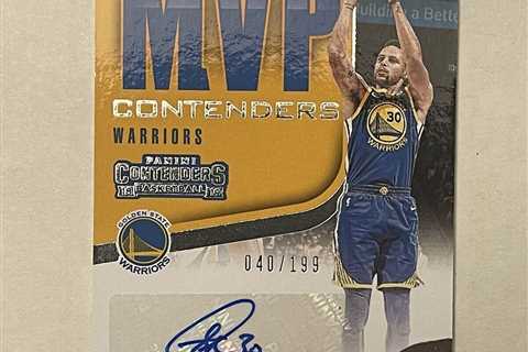 2018-19 Panini Contenders Basketball MVP Stephen Curry AUTO 40/199