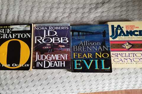 Mystery Paperbacks Lot of 4 -Robb, Jance, Brenn, Grafton -Best Selling Authors