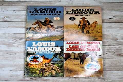 Lot of 4 Louis L'amour  Books Western Frontier Stories Best Selling Storyteller