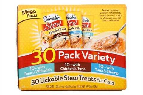 Best Selling Delectables Stew Lickable Wet Cat Treats Variety Pack, 30 Count