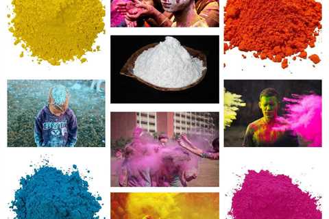 [BEST SELL] Peacock Powder 50lbs total of Holi Color Powder - 10 Five Pound Bags