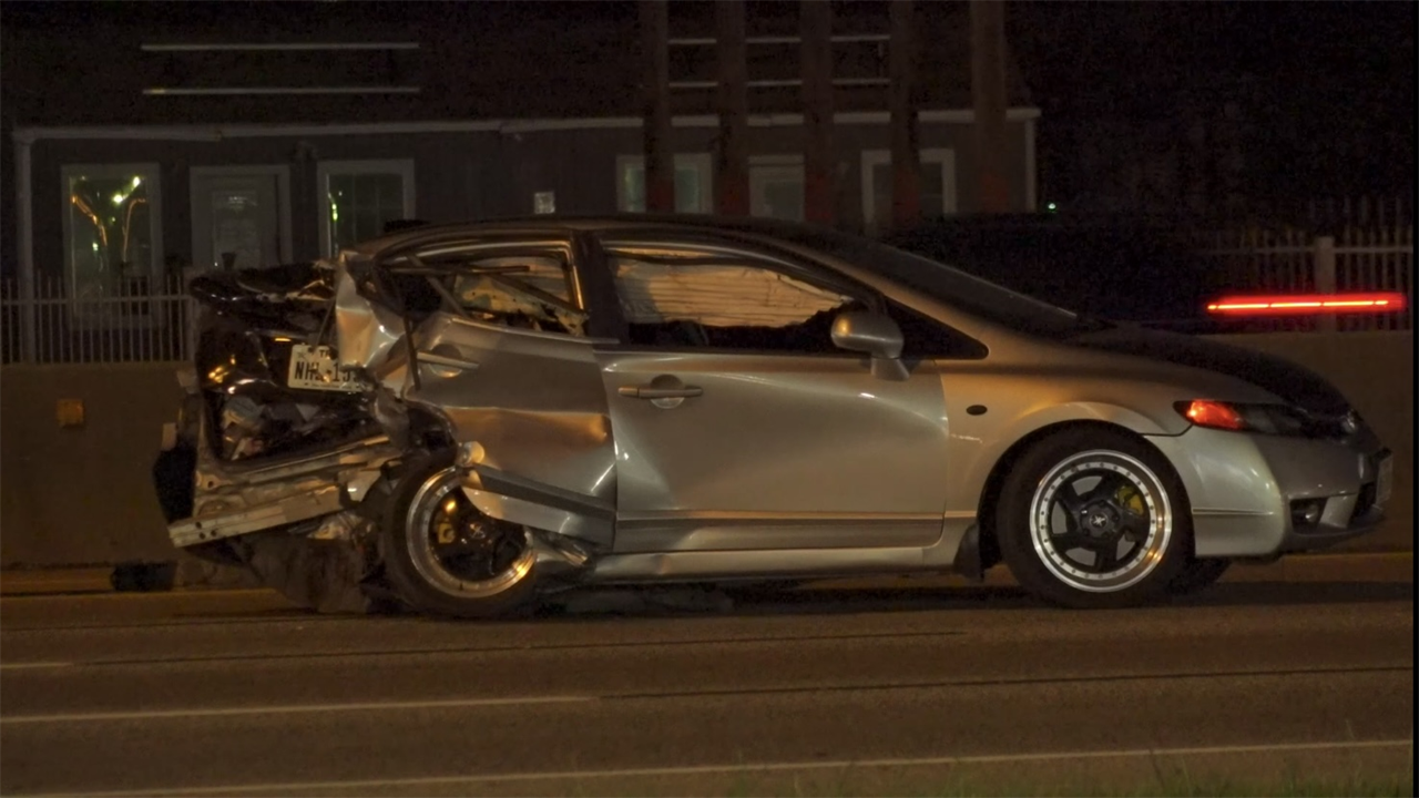 Houston police officer crashes cruiser into sleeping, possibly drunk driver