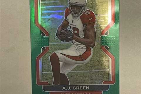 2021 Panini Prizm Football Green Prizm AJ Green