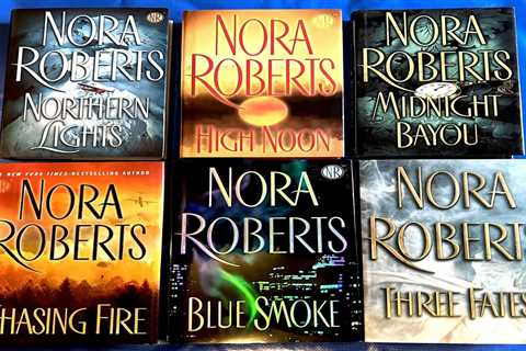 Lot of 6 Nora Roberts Romantic Suspense Best -Selling Series HC Books