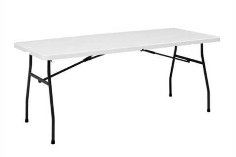 Best Selling - 6 Foot Fold-in-Half Table, White Granite