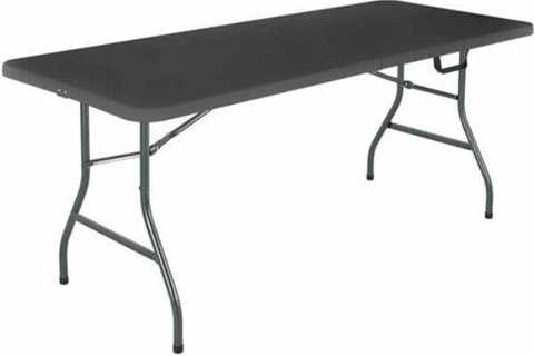 Best Selling - 6 Foot Centerfold Folding Table, Black