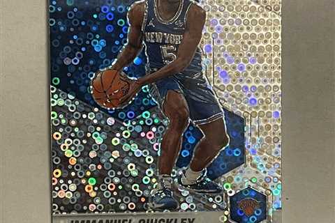 IMMANUEL QUICKLEY 2020-21 MOSAIC SILVER DISCO VARIATION RC SSP NEW YORK KNICKS