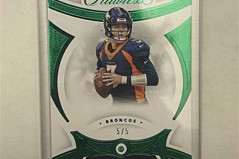 2020 Panini Flawless Football Drew Lock Emerald 5/5 #14 Broncos 🔥🔥🔥