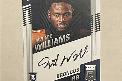 2021 Donruss Elite Javonte Williams Pen Pals On Card Auto Rookie Broncos 🔥