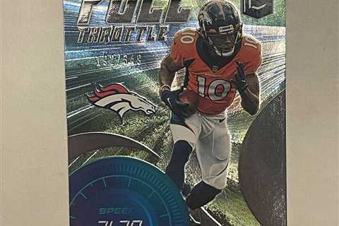 2021 Panini Donruss Elite Football Full Throttle /349 Jerry Jeudy #FT6 Broncos