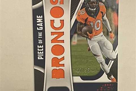 2021 Panini Certified Jerry Jeudy Piece Of The Game Red /99 BRONCOS 🔥