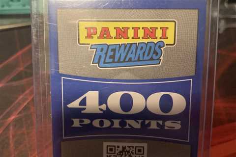 Panini Rewards - BLUE 400 Point Redemption Card - UNUSED / UNREDEEMED