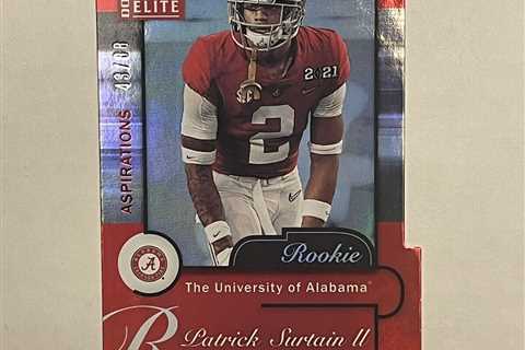 2021 Donruss Elite Patrick Surtain II 2001 Elite Rookie Aspirations Die-Cut /88