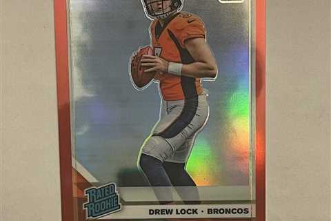 2019 Panini Donruss Optic Rated Rookie Red Prizm /99 Drew Lock #153 RC Broncos