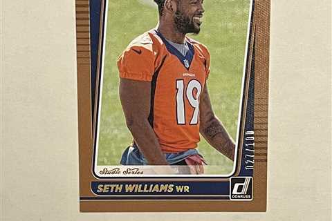 2021 Panini Donruss Rated Rookie Portrait Seth Williams /100 #299 Broncos 🔥