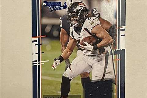 2020 Panini Donruss Football Threads PHILLIP LINDSAY #7 Relic Broncos 🔥