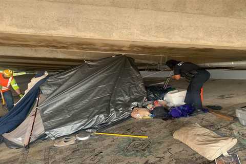 Constables, TxDOT crews clear out underpasses in northwest Harris County