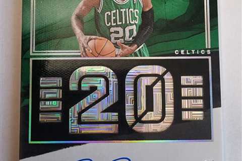 2022-23 Panini Impeccable Stats Ray Allen On Card Auto Celtics # 10/20 💎💎💎💎