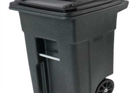 Best Selling - 32 Gal. Trash Can Greenstone with Wheels and Lid