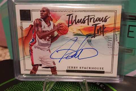 2022-23 impeccable Jerry Stackhouse Illustrious Ink 10/99 Pistons