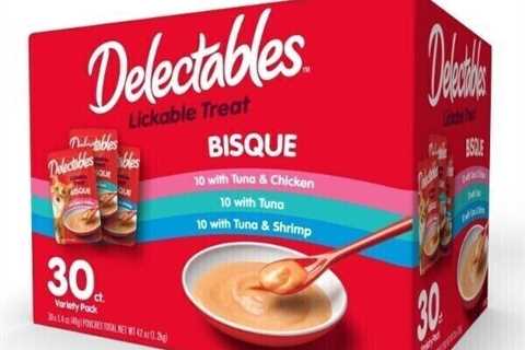 Best Selling Delectables Bisque Lickable Wet Cat Treats Variety Pack, 30 Count