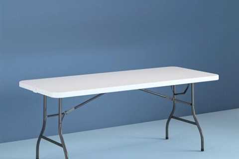 Best Selling 8 Foot Centerfold Folding Table, White