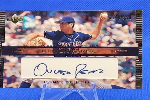 2002 Upper Deck Ultimate Collection Oliver Perez Rookie Auto SP /550