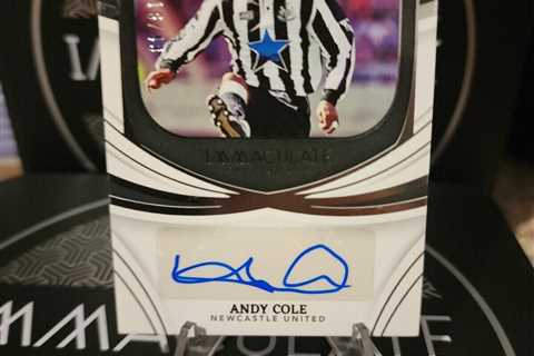 2022-23 Panini Immaculate Andy Cole Excellence Autograph Silver 16/49 K305