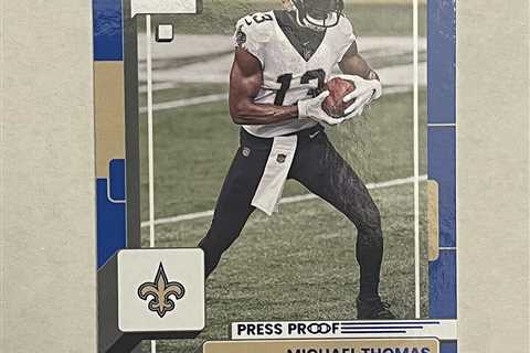 2022 Donruss #244 Michael Thomas Blue Press Proof