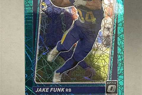 2021 Donruss Optic Green Velocity Prizm Rated Rookie #295 - Jake Funk - RC - SP