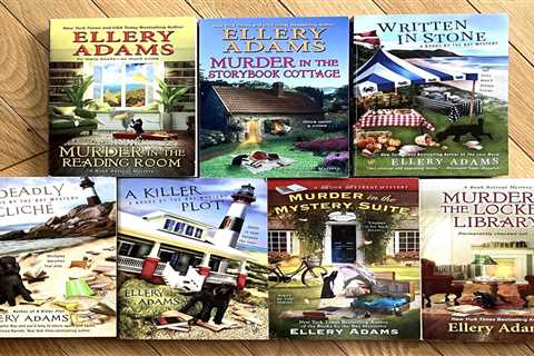 Lot of 7 Cozy Mysteries by Best Selling Author Ellery Adams. VG+ PBKs