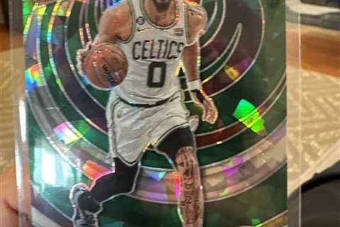 2022-23 Panini Spectra Boston Celtics Jayson Tatum Cracked Ice Prizm 5/49